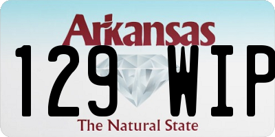 AR license plate 129WIP