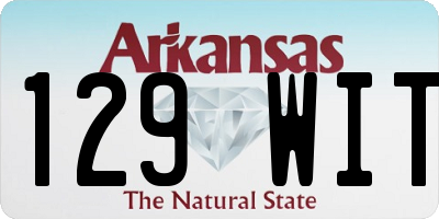 AR license plate 129WIT