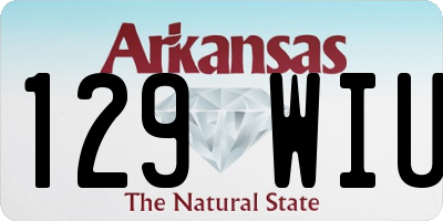 AR license plate 129WIU