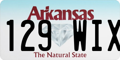 AR license plate 129WIX