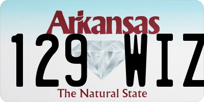 AR license plate 129WIZ