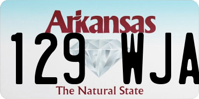 AR license plate 129WJA