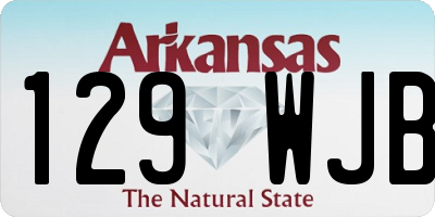 AR license plate 129WJB