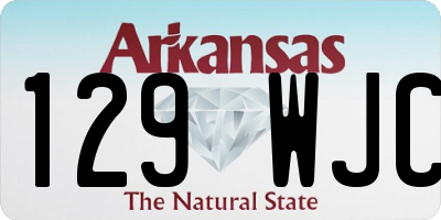 AR license plate 129WJC