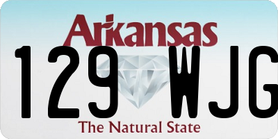 AR license plate 129WJG