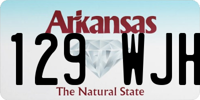AR license plate 129WJH