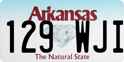 AR license plate 129WJI
