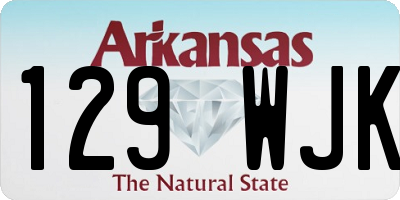AR license plate 129WJK