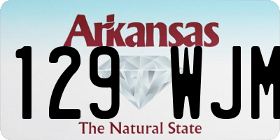 AR license plate 129WJM