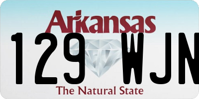 AR license plate 129WJN