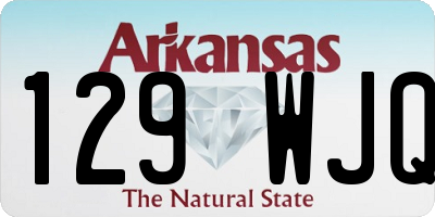 AR license plate 129WJQ