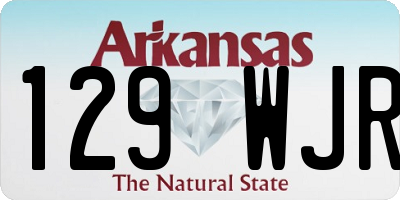 AR license plate 129WJR