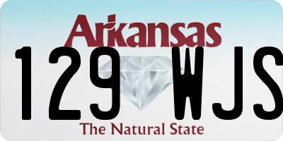 AR license plate 129WJS