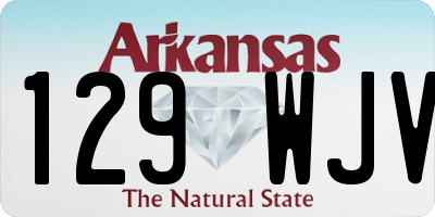 AR license plate 129WJV