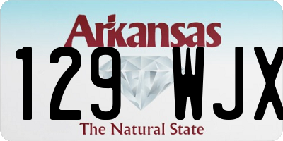 AR license plate 129WJX