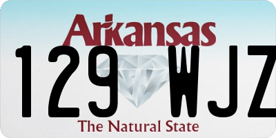 AR license plate 129WJZ