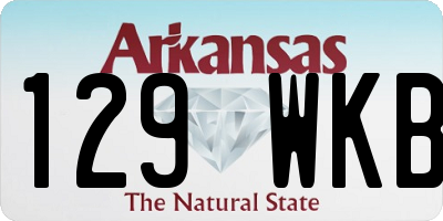 AR license plate 129WKB