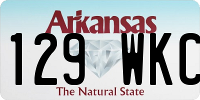 AR license plate 129WKC