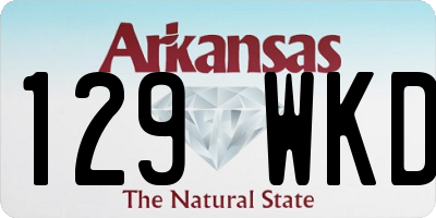AR license plate 129WKD