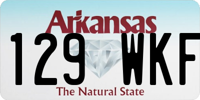 AR license plate 129WKF