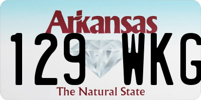 AR license plate 129WKG