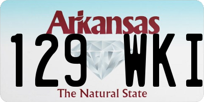 AR license plate 129WKI