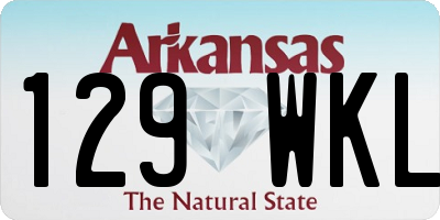 AR license plate 129WKL