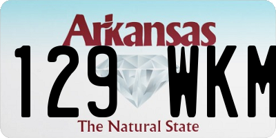 AR license plate 129WKM
