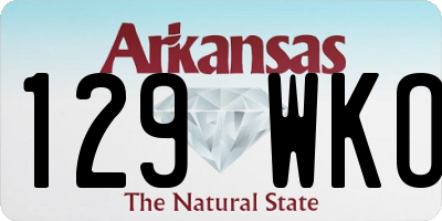 AR license plate 129WKO