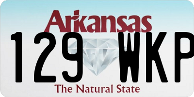 AR license plate 129WKP