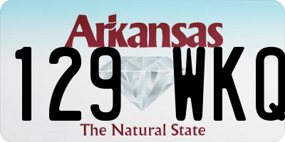 AR license plate 129WKQ