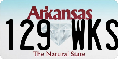 AR license plate 129WKS