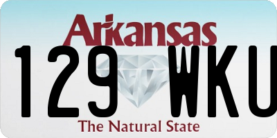 AR license plate 129WKU
