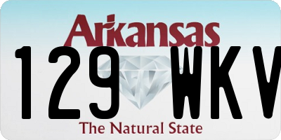 AR license plate 129WKV