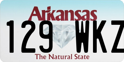 AR license plate 129WKZ