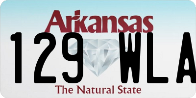 AR license plate 129WLA