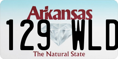AR license plate 129WLD