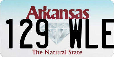 AR license plate 129WLE