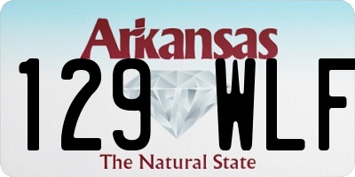 AR license plate 129WLF
