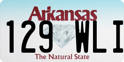 AR license plate 129WLI