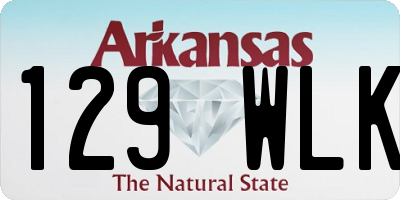 AR license plate 129WLK