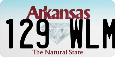 AR license plate 129WLM