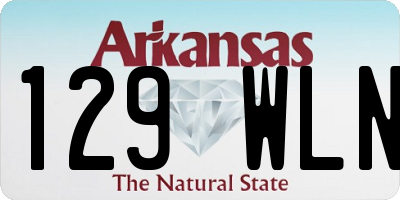AR license plate 129WLN