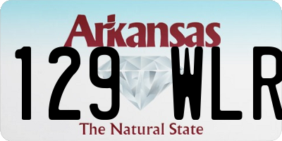 AR license plate 129WLR