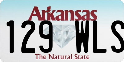 AR license plate 129WLS