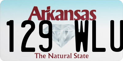 AR license plate 129WLU