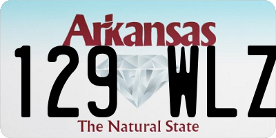 AR license plate 129WLZ