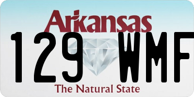 AR license plate 129WMF