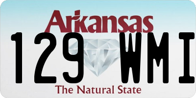 AR license plate 129WMI
