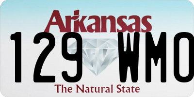 AR license plate 129WMO